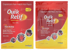 Quik Relif 6.5 Cm X 4.2 Cm Topical Patch 3